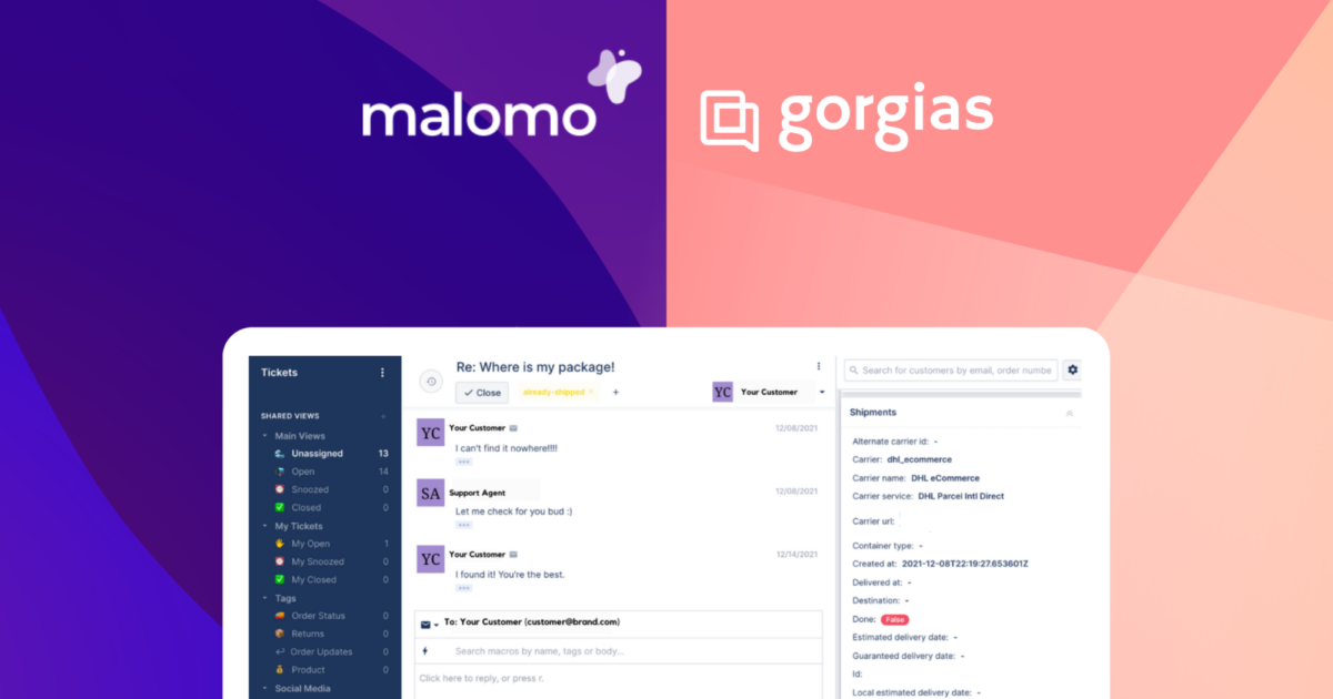 Gorgias x Malomo Integration