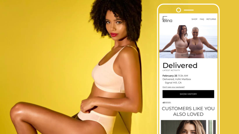 Felina Drives Repeat Purchases from Order Tracking