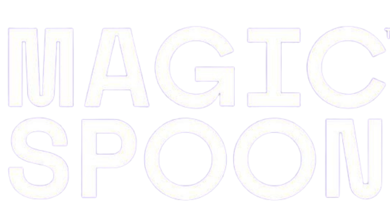 Magic spoon logo white